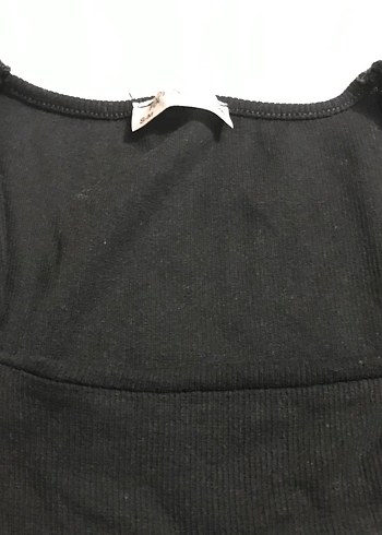 Uzun Kollu Siyah V Yaka Triko Elbise - Görsel 2