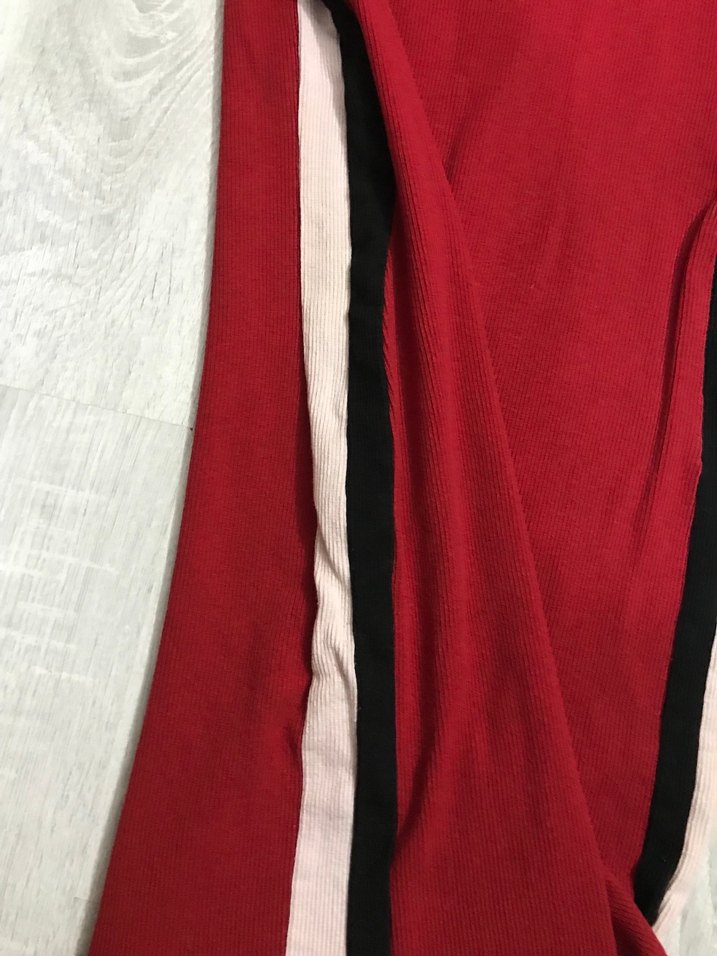 Kırmızı Uzun Kollu Midi Triko Elbise - Görsel 2