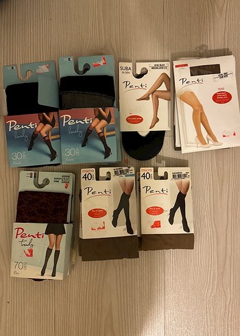 Penti Siyah Mini Elastik diz altı Kadın Çorap