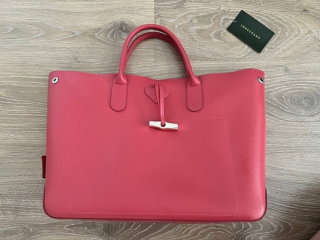 Beden pembe Renk Longchamp Pembe Deri Çanta