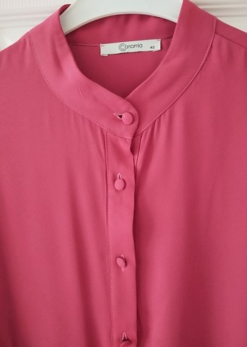 LC Waikiki Pembe Düğmeli Uzun Tunik