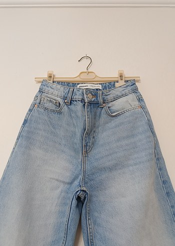 Salaş Kesim Midi Denim Kadın Jean - Görsel 2