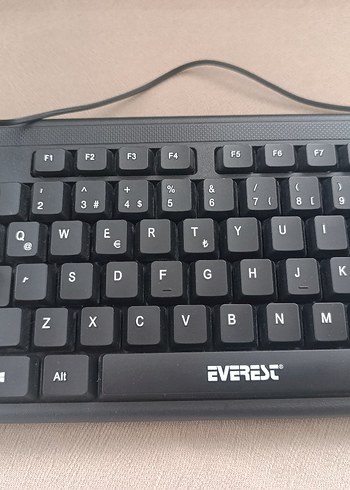 EVEREST Siyah Kablolu Klavye - Görsel 3