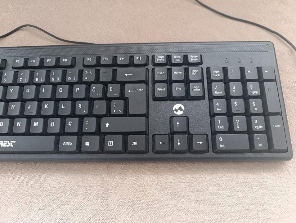 EVEREST Siyah Kablolu Klavye - Görsel 2