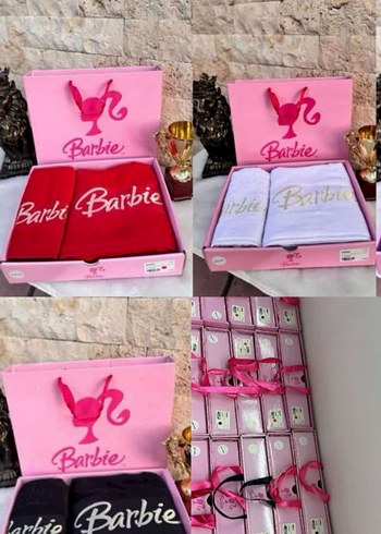 Pamuk Jakarlı Kadife Havlu Seti 50x90 & 70x140 cm - Görsel 2