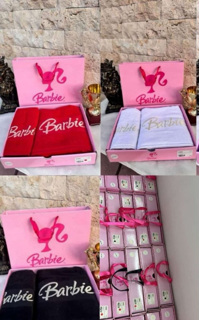 Pamuk Jakarlı Kadife Havlu Seti 50x90 & 70x140 cm - Görsel 2