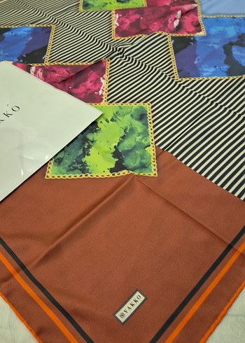 Çok Renkli Kadın esarp - Görsel 3