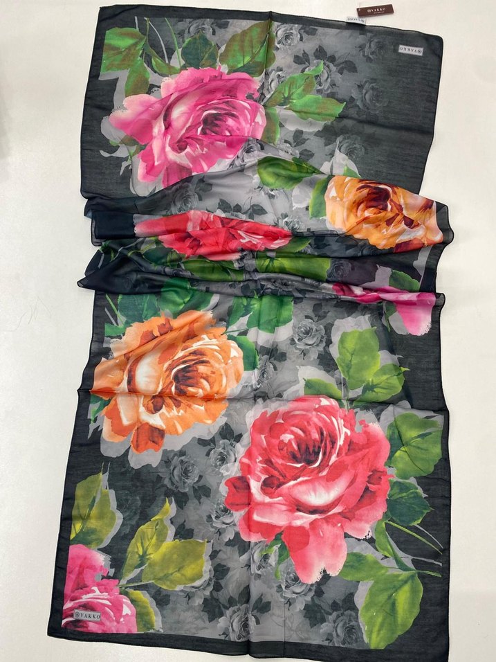 Fermuarlı Çok Renkli Kadın şal - Görsel 2