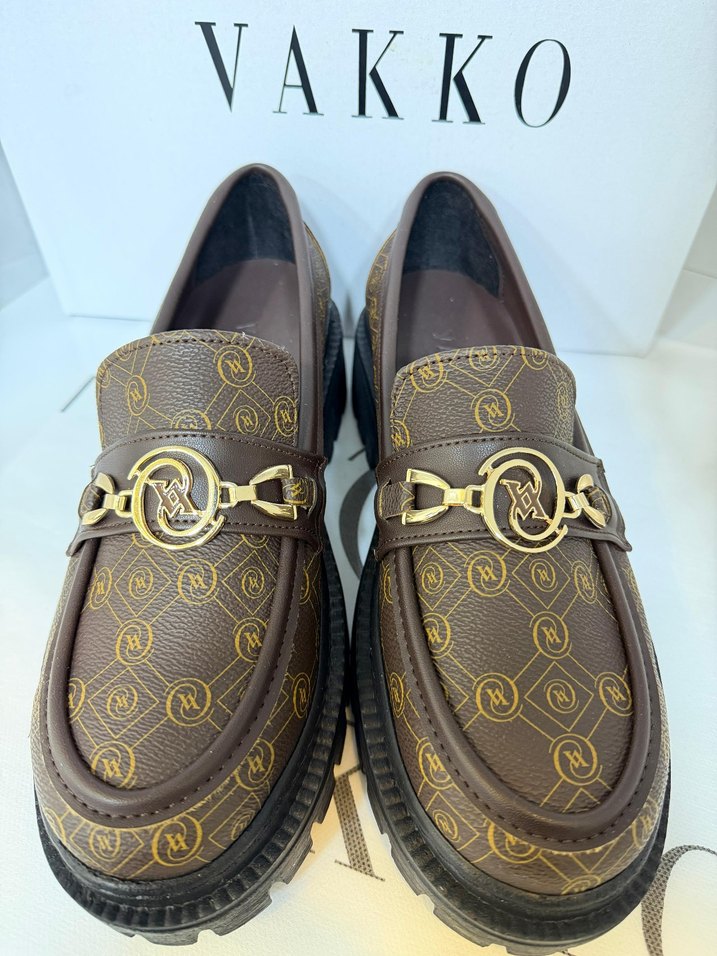 Vakko Beyaz Desenli Kadın babet - Görsel 3