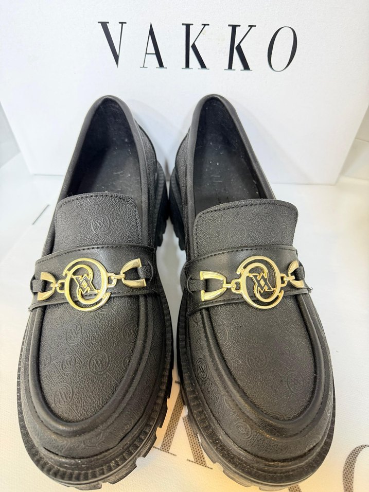 Vakko Beyaz Desenli Kadın babet - Görsel 2