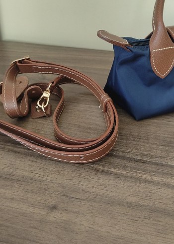 Beden Longchamp Kadın Mavi Deri Çanta