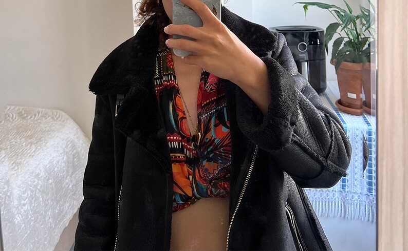 Stradivarius Stradivarius suni biker ceket