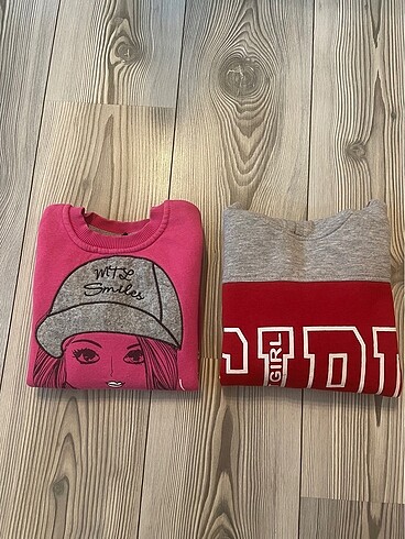 2 adet kalın sweat, bluz