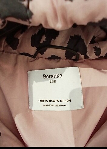 xs Beden pembe Renk Berskha model mont xs uyumlu