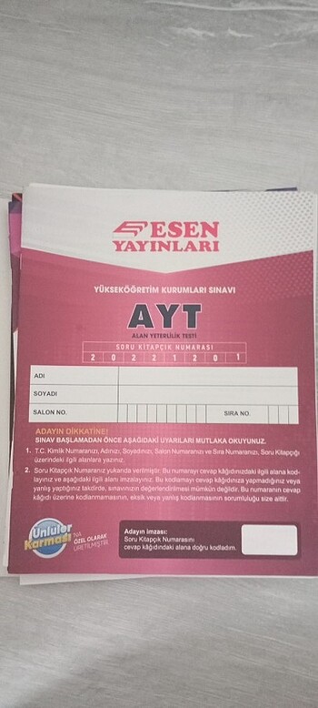 Beden Ünlüler karması ayt deneme