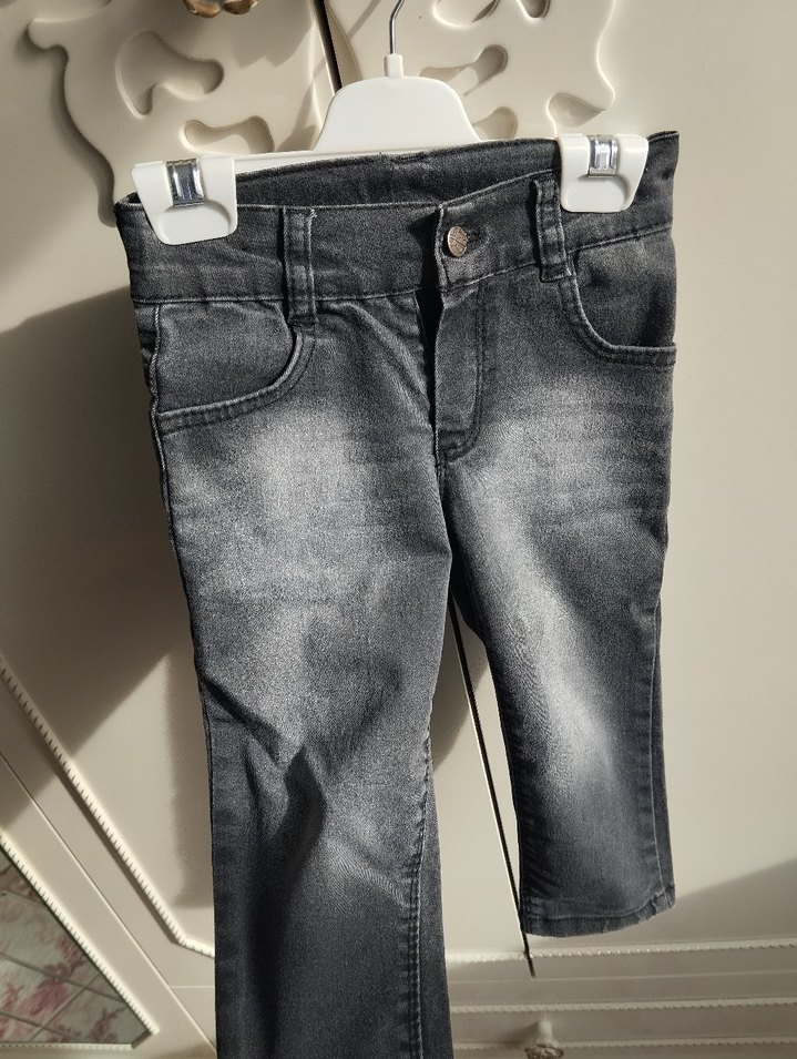 Gri Erkek Çocuk Denim Pantolon - Görsel 5
