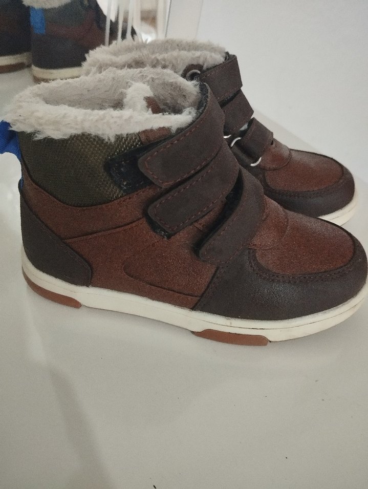 Kahverengi Erkek Çocuk Kürklü Spor Bot - Görsel 2