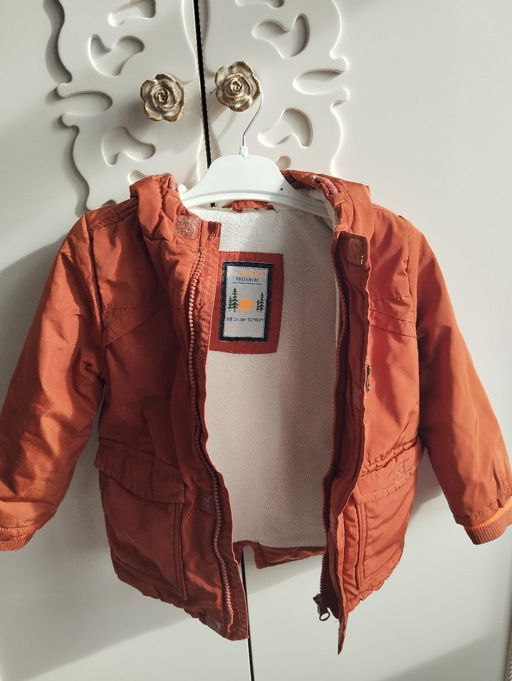 Kahverengi Fermuarlı Erkek Çocuk Mont - Görsel 3