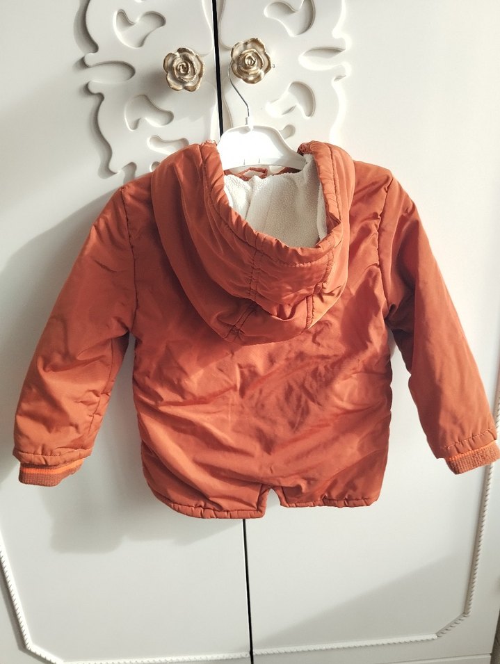 Kahverengi Fermuarlı Erkek Çocuk Mont - Görsel 2