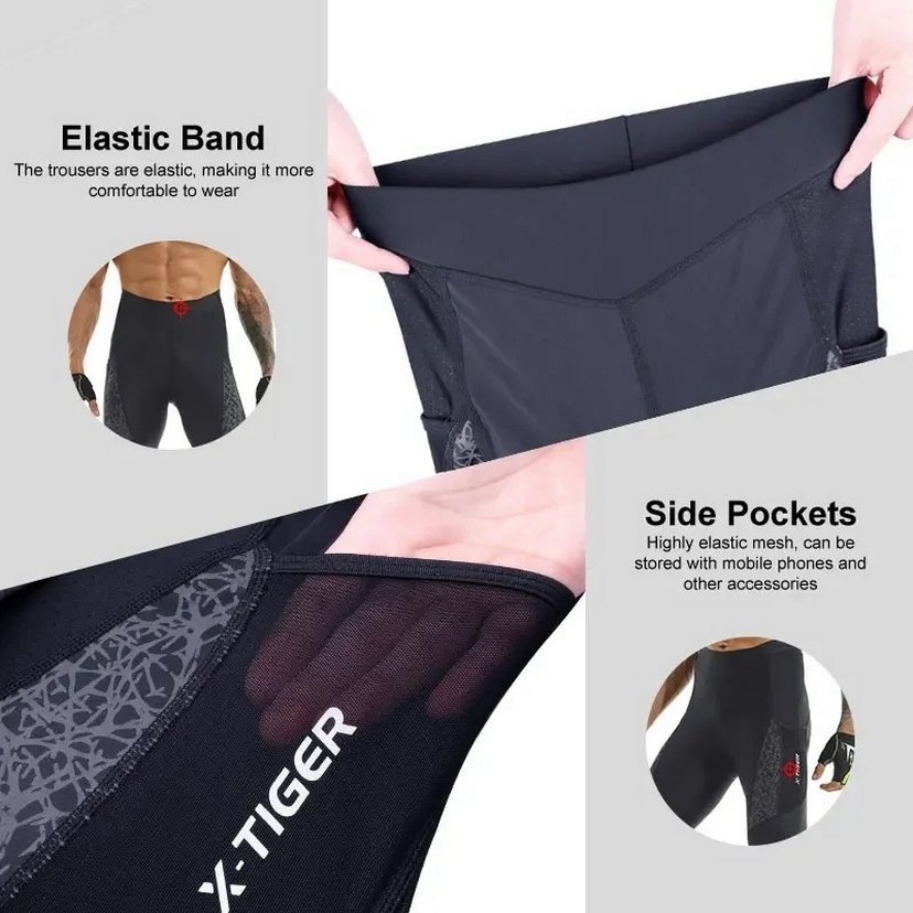 XTİGER BİSİKLET ALT UZUN YANLARİ CEP FİLE 4xl - Görsel 2