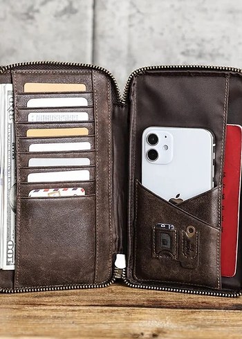 CONTACTS ORIGINAL LEATHER CROSS BELT BAG - Görsel 3