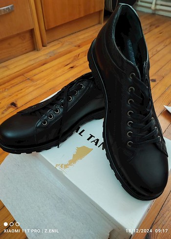 ORJİNAL DERİ KEMAL TANCA SİYAH 44 olup 44 tam KALIPTIR - Görsel 2