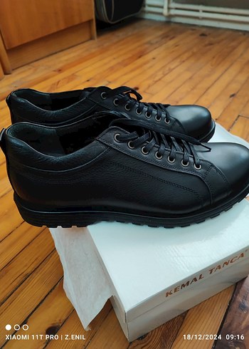 ORJİNAL DERİ KEMAL TANCA SİYAH 44 olup 44 tam KALIPTIR - Görsel 4