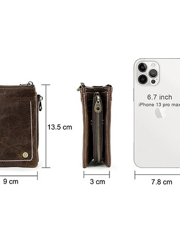 ORJİNAL CONTACTS ERKEK DERİ CÜZDAN APPLE AİRTAG RFIT BLOCKİNG - Görsel 10