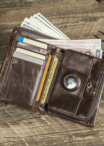 ORJİNAL CONTACTS ERKEK DERİ CÜZDAN APPLE AİRTAG RFIT BLOCKİNG - Görsel 12