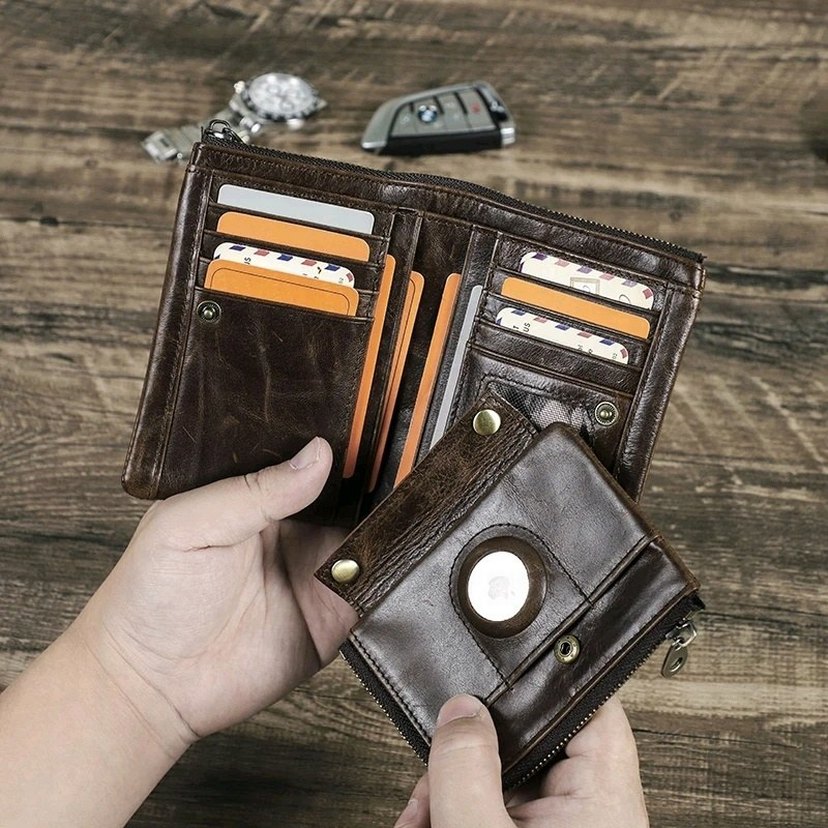 ORJİNAL CONTACTS ERKEK DERİ CÜZDAN APPLE AİRTAG  RFIT BLOCKİNG - Görsel 3