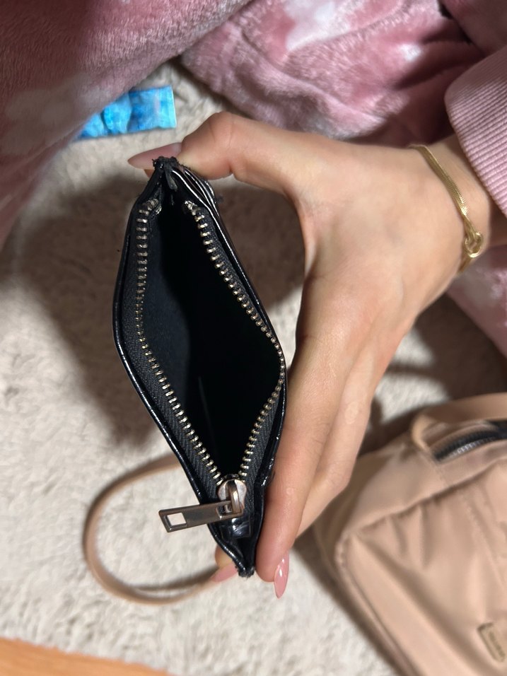 Bershka Kroko Desenli Siyah Kadın Deri Kartık - Görsel 3