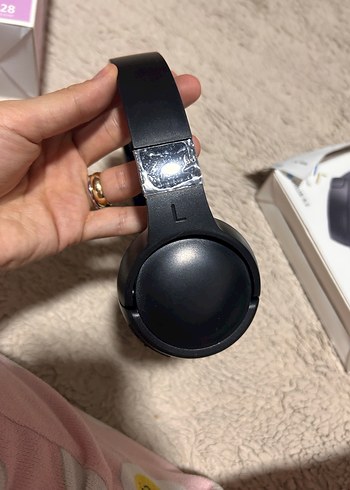 Koyu Siyah Kablosuz Kulaklık - Görsel 2