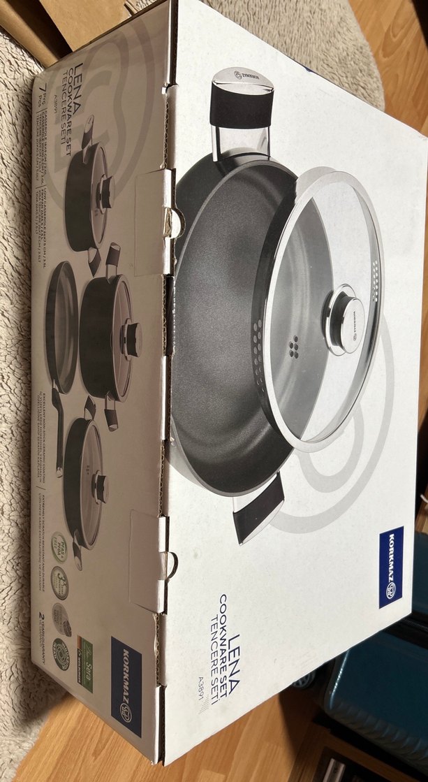 Korkmaz Lena Seramik Kaplama Tencere Seti - Görsel 3