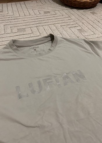 Lufian Gri Bisiklet Yaka Tisort