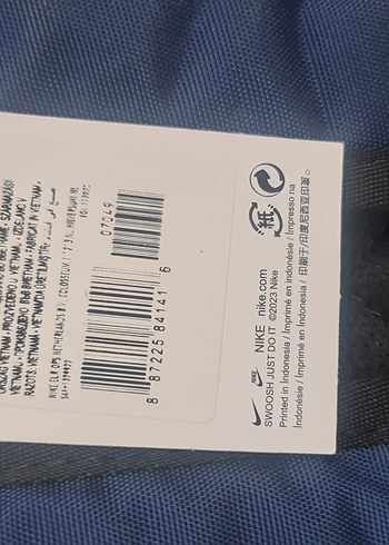 Nike Lacivert Nike Spor Çantası Fermuarlı