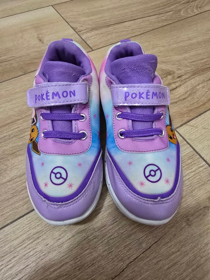 Kız Çocuk Mor Pokémon Baskılı Spor Ayakkabı - Görsel 4