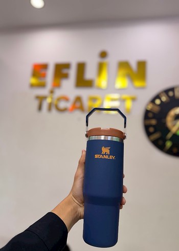 Pastel Kulplu Stanley Beyaz Termos - Görsel 3