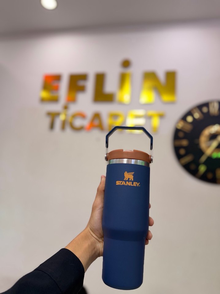 Pastel Kulplu Stanley Beyaz Termos - Görsel 3