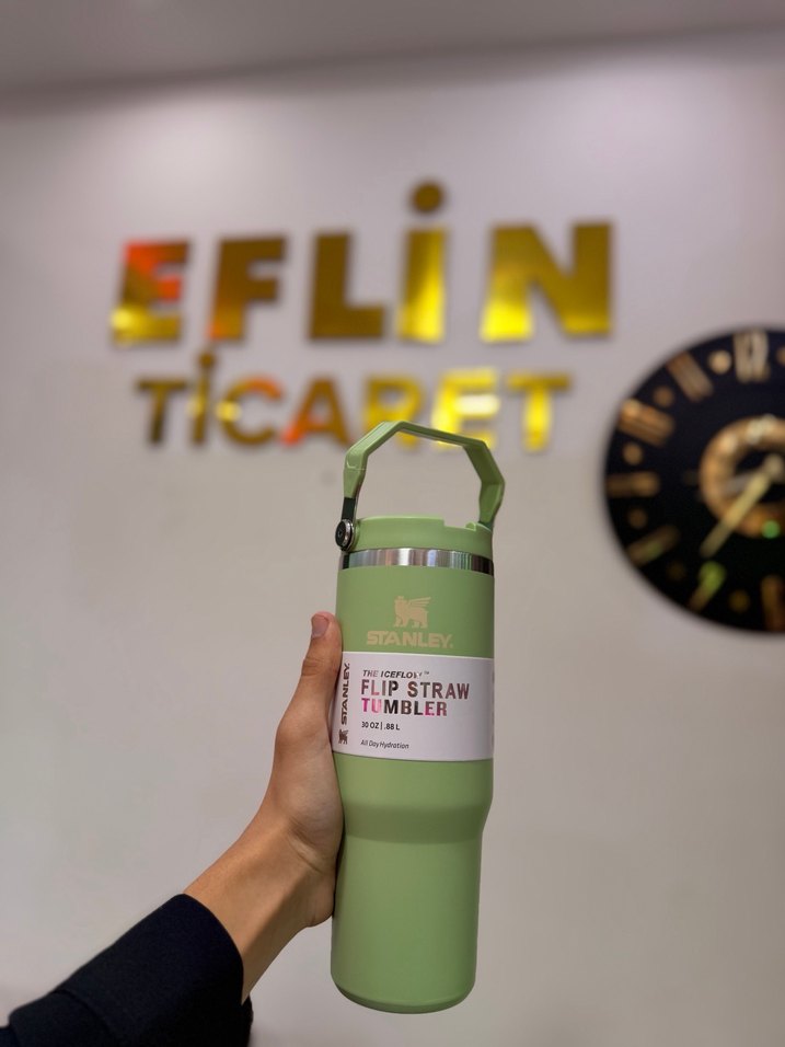 Pastel Kulplu Stanley Beyaz Termos - Görsel 2