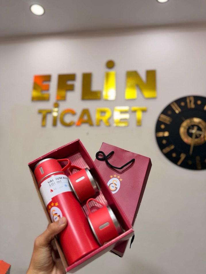 Sarı Çocuk Termos Seti - Görsel 2