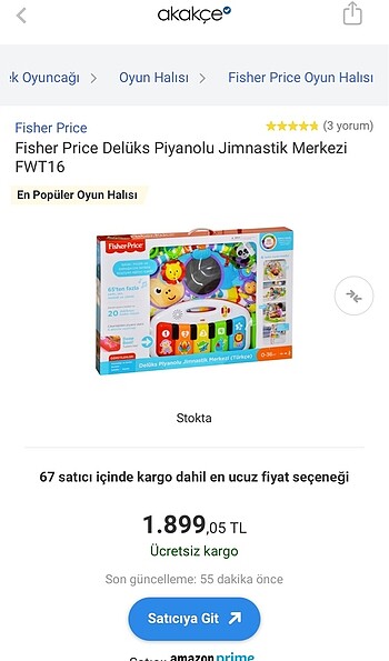 fisher price oyun halısı