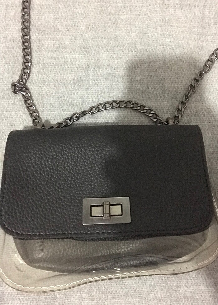 Siyah Şeffaf Çanta - Görsel 2