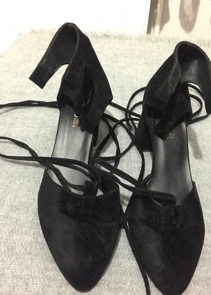 İpli Topuklu Ayakkabı - Görsel 2