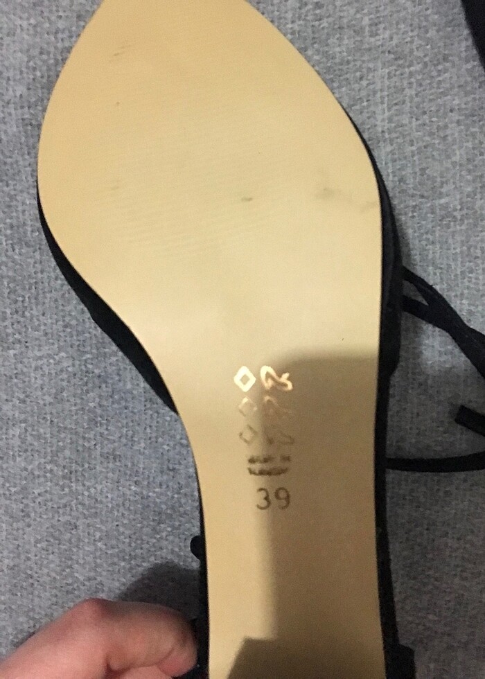 İpli Topuklu Ayakkabı - Görsel 4