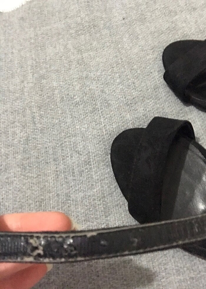 Siyah Topuklu Ayakkabı - Görsel 4