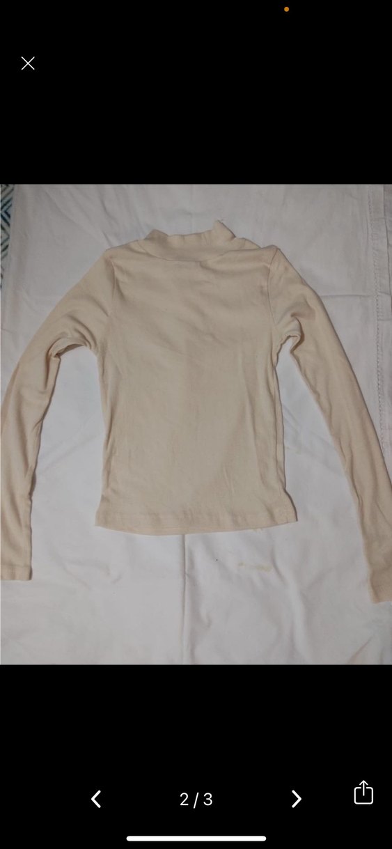 Bej Uzun Kollu Bluz - Görsel 2