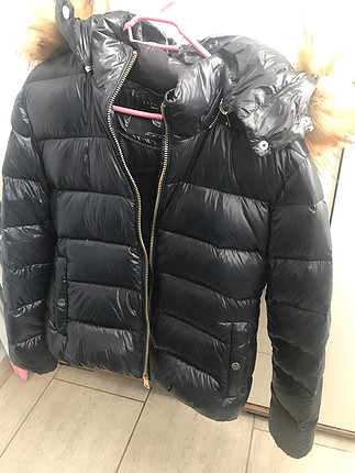 Zara Zara lacivertli şişme mont