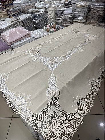 160*220 DANTEL ANGLES MASA ÖRTÜSÜ