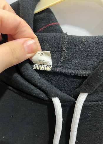 Turuncu Siyah Oversize Sweatshirt - Görsel 4