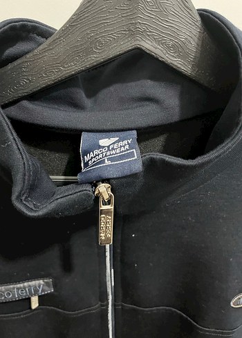 Lacivert Fermuarlı Erkek Yüksek Yaka Ceket - Görsel 3